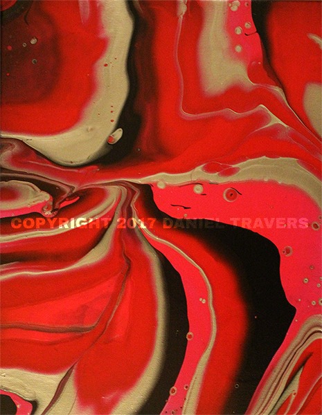 Abstract Art Fluid Painting by Daniel Travers