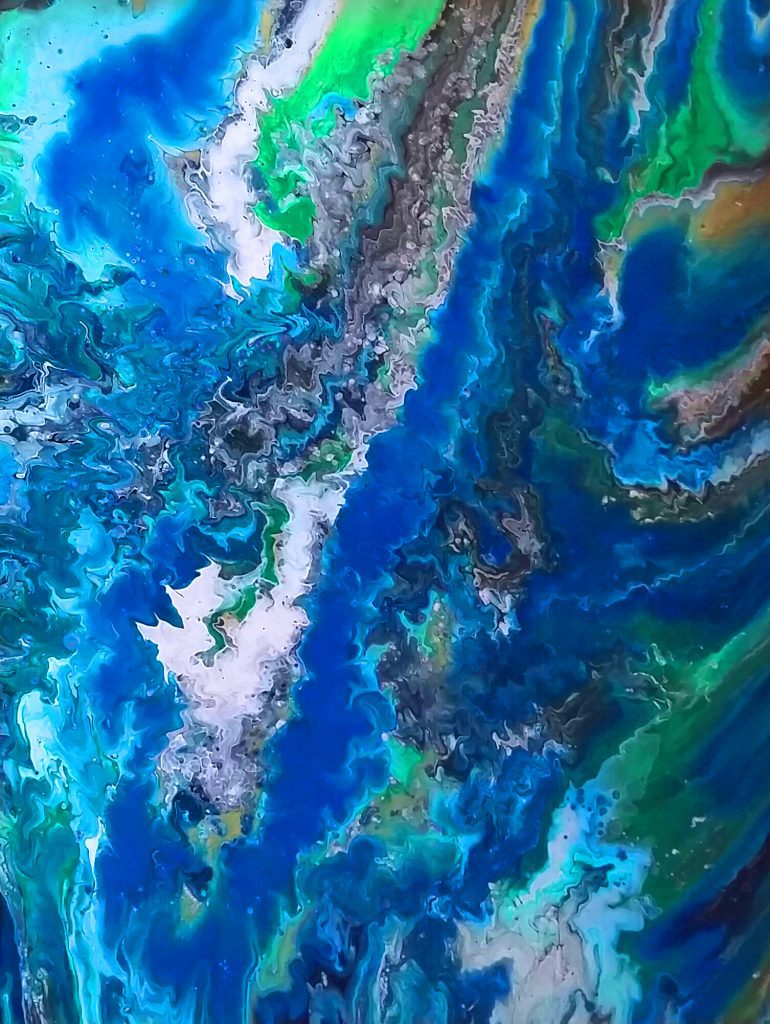 Fluid Acrylic Abstract Art Painting