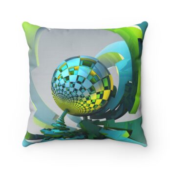fractal art throw pillow