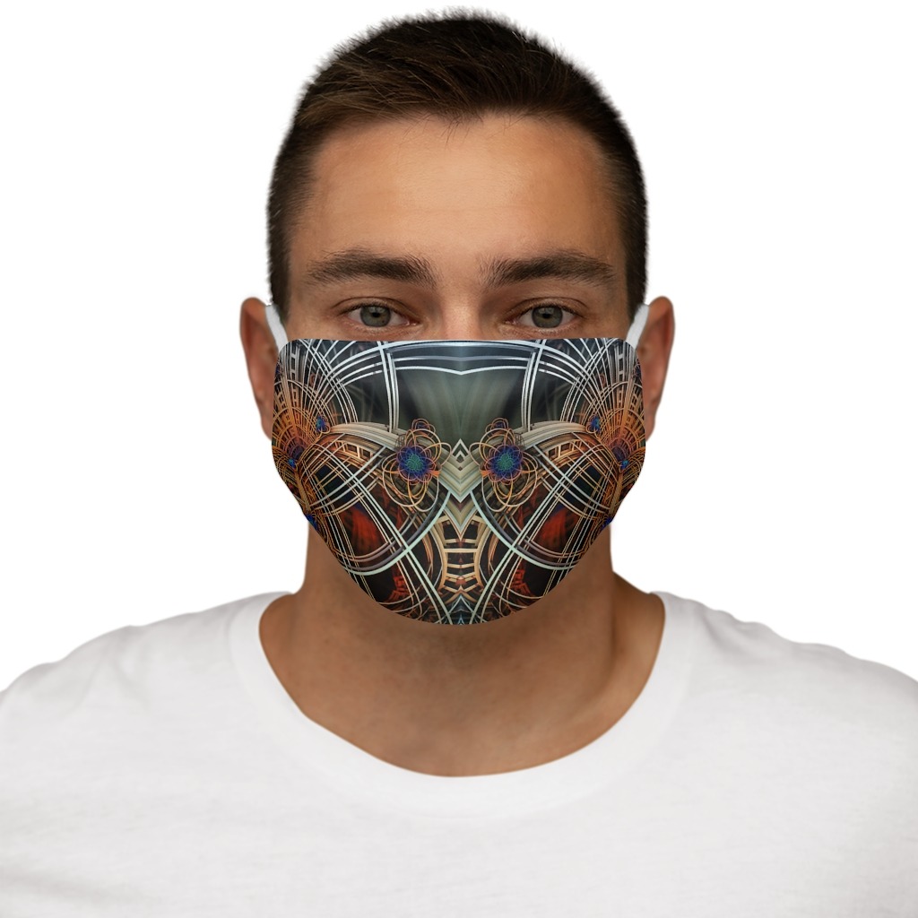 fractal art face mask remix