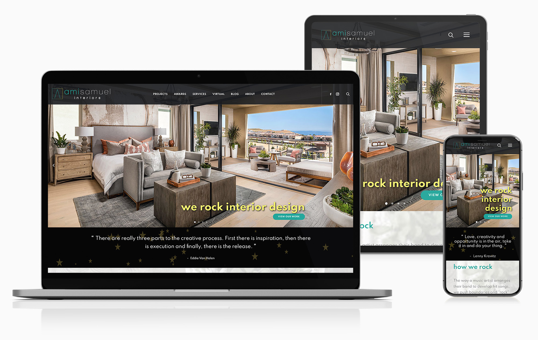 Website Design For Ami Samuel Interiors