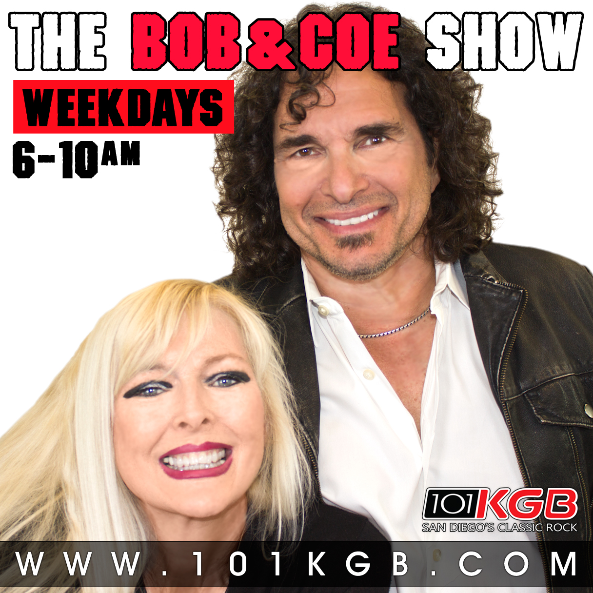 The Bob & Coe Show 101KGB Social Graphic