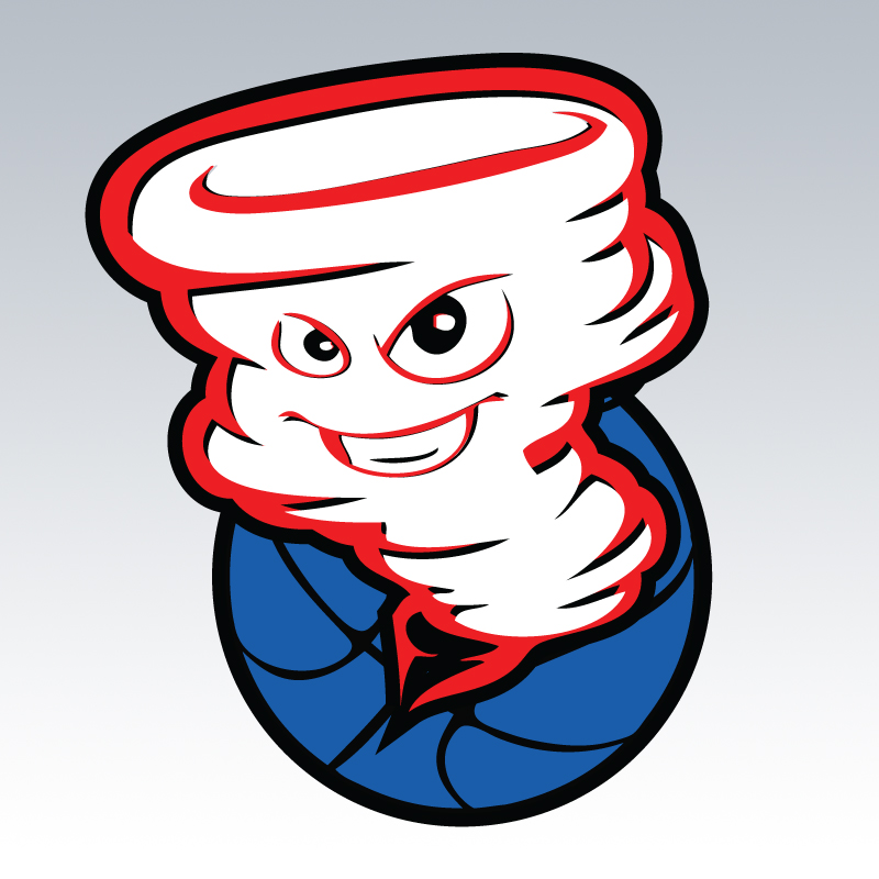 Kansas City Tornadoes Basketball Team Mascot Logo Idea