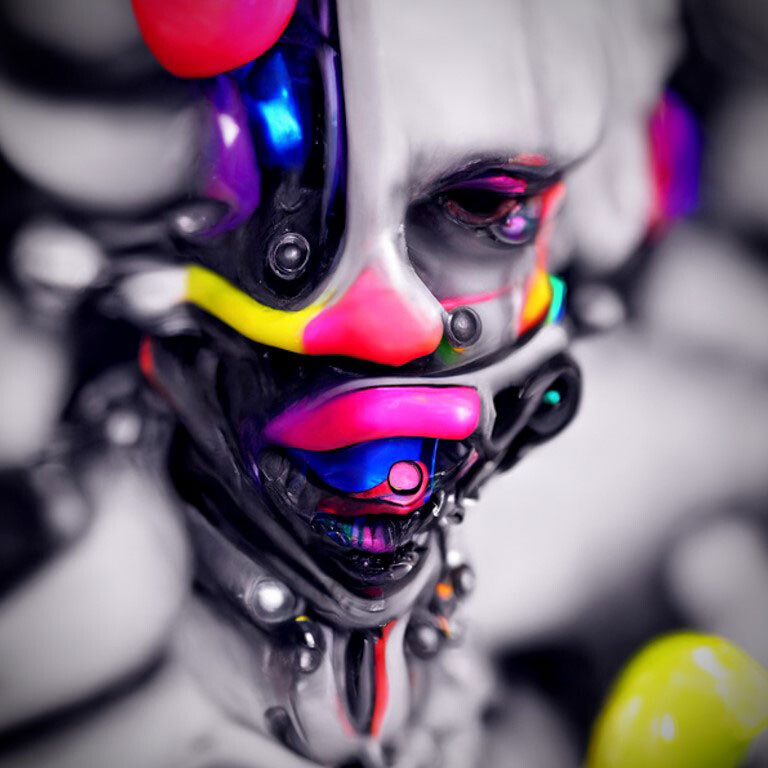 creepy clowns robot nft 20