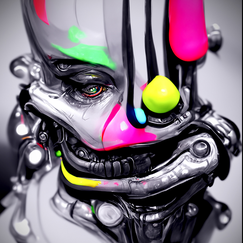 creepy robot clowns nft thumb