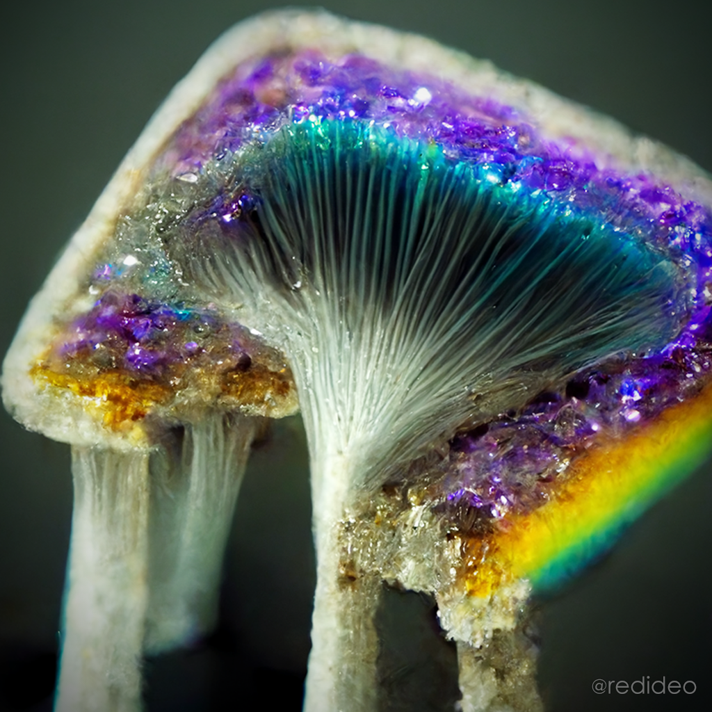 Mycelium Fungi Ai Art Created in Midjourney