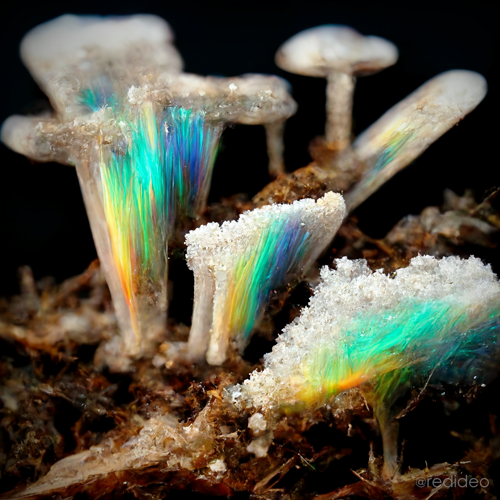 Mycelium Fungi Ai Art Created in Midjourney