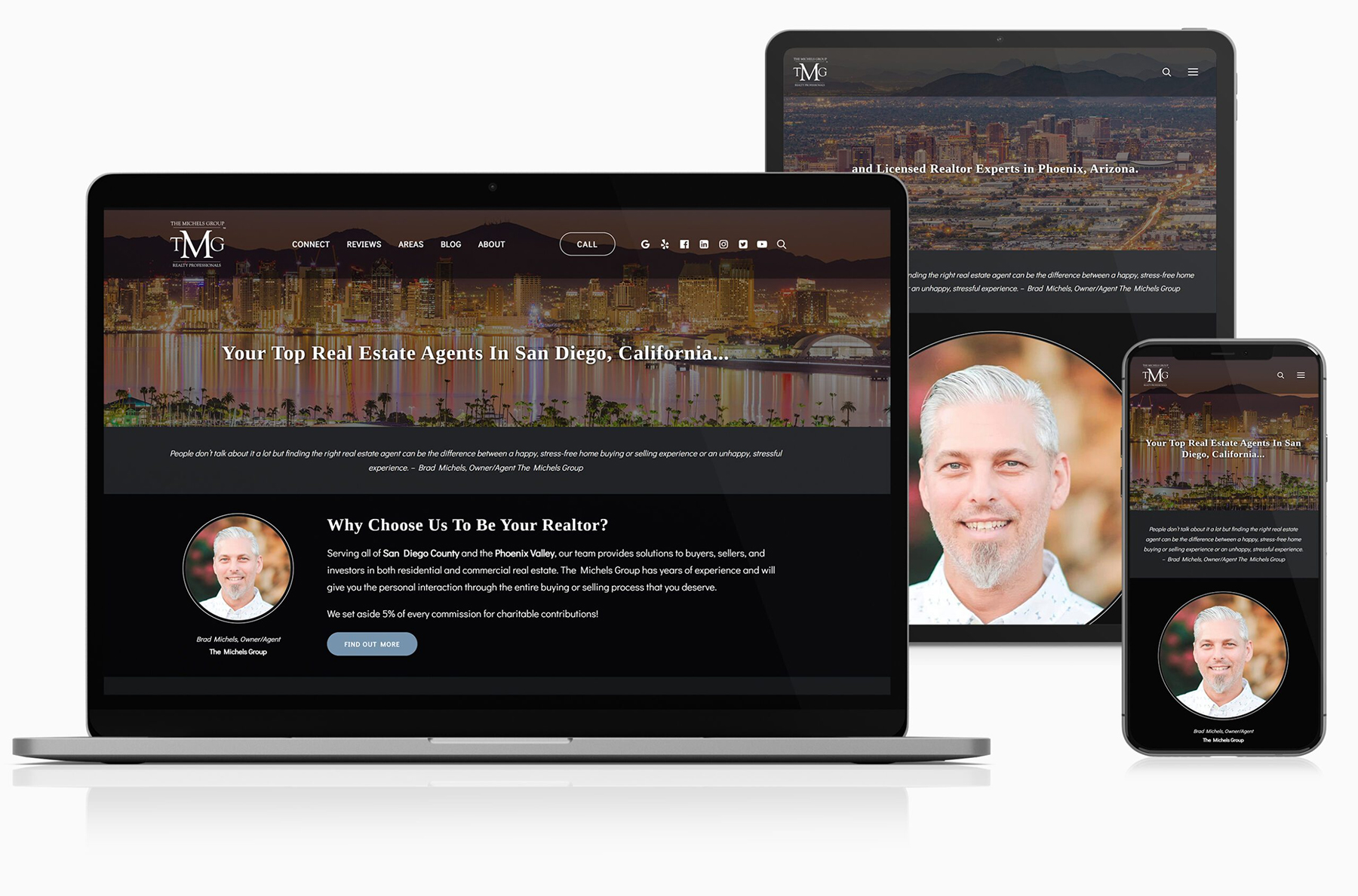 san diego real estate website design