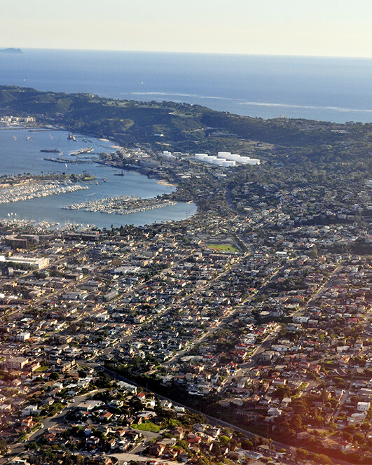 Aerial View of Point Loma, San Diego