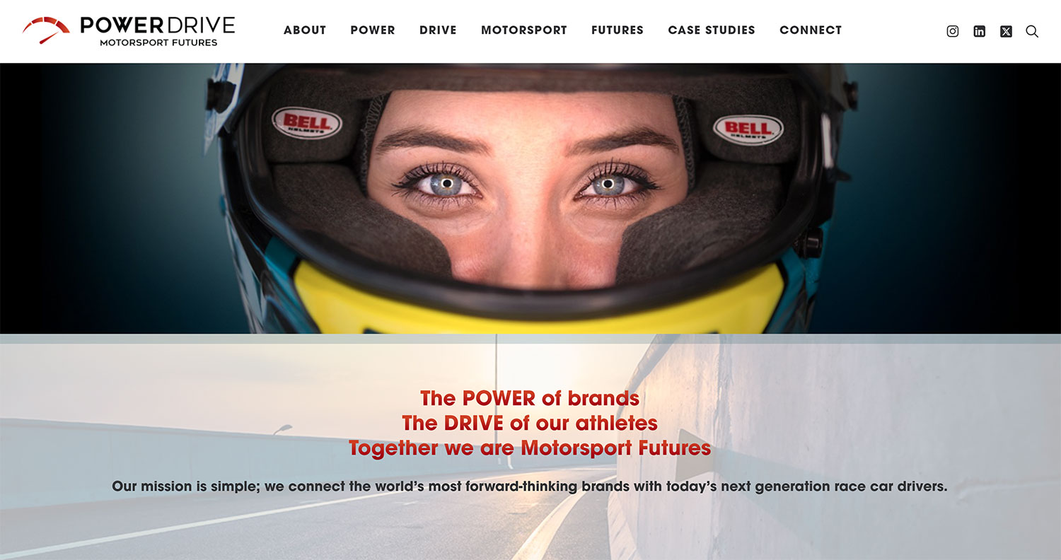 PowerDrive Website Homepage Hero