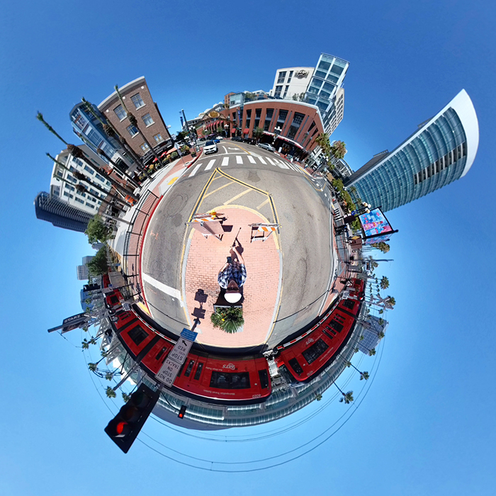 360 view example of gaslamp san diego