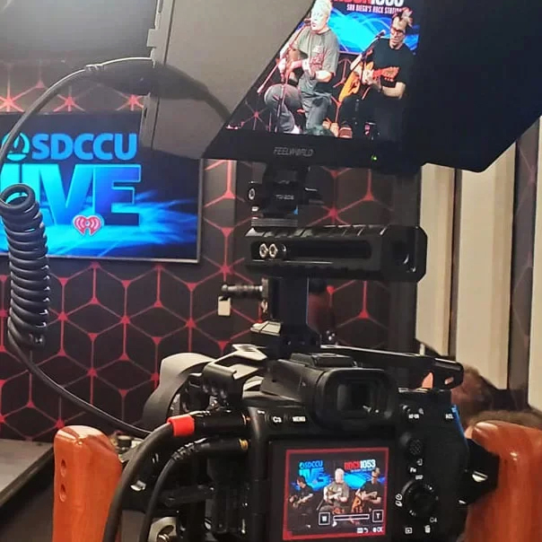 Behind the scenes shooting video for Green Day at Rock 105.3 iHeartMedia San Diego